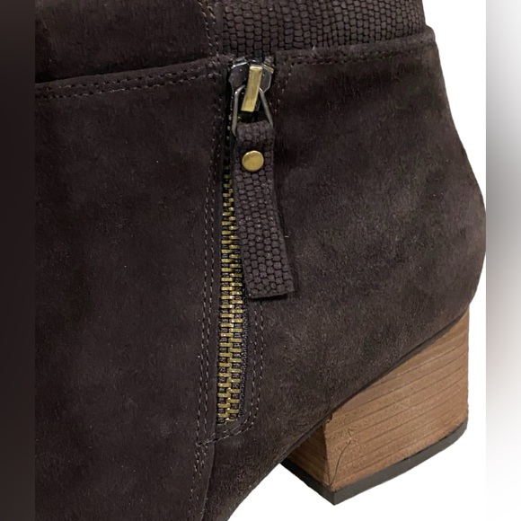 Blondo Isaac Brown Suede Waterproof Side Zip Ankle Boots Size 8 - Picture 5 of 15